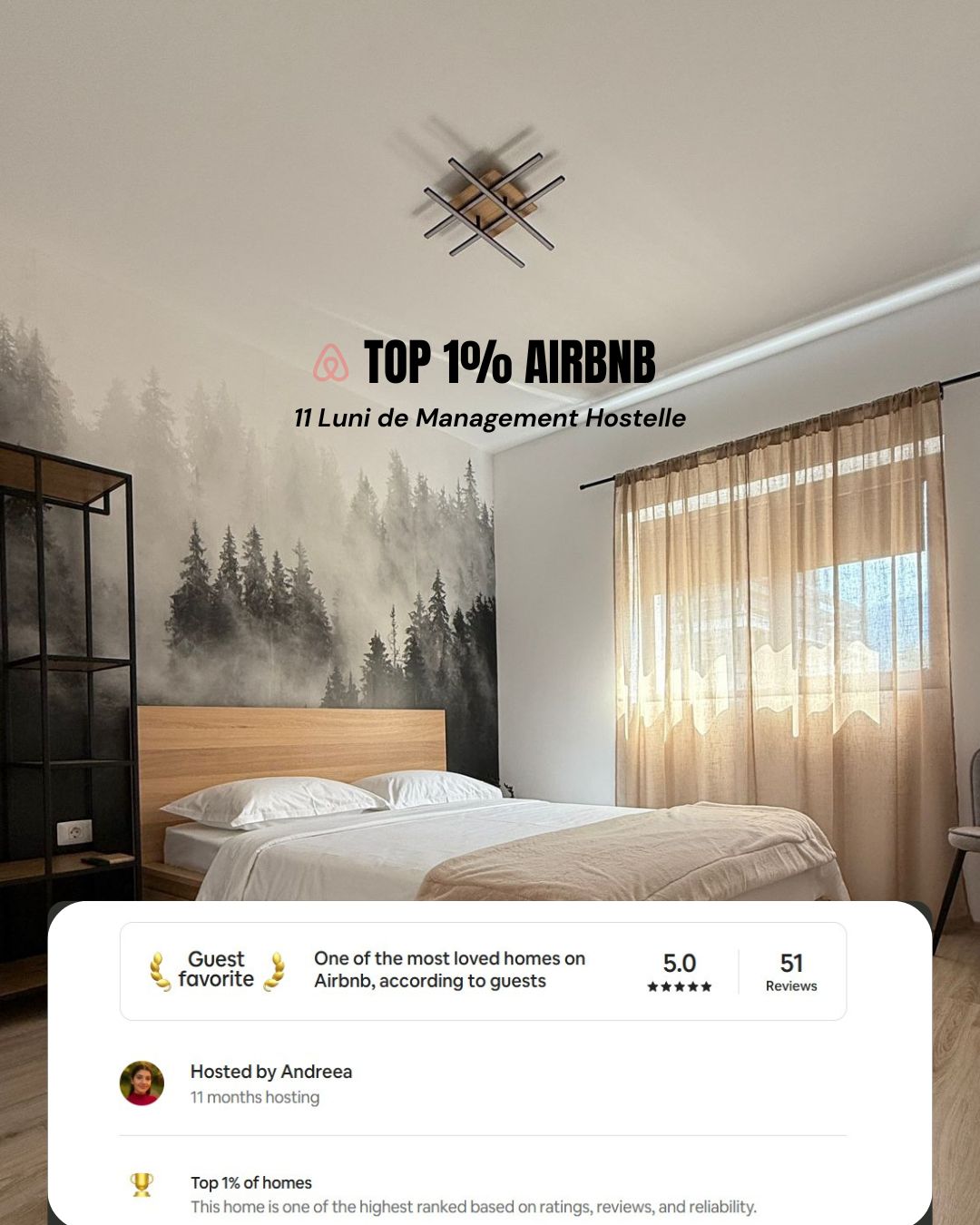 Top 1% locuinte Airbnb, Busteni, cazare